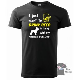   Francia Bulldog póló - French Bulldog póló - Kutyás póló - Egyedi Feliratos póló
