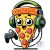 Gamer Pizza póló - Vicces póló - Egyedi Feliratos Póló