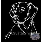 Golden Retriever strasszos póló - Golden Retriever pulóver - Kutyás póló kristályokkal - Egyedi Feliratos póló