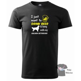   Golden Retriever póló - Golden Retriever pulcsi - Kutyás póló - Egyedi Feliratos póló