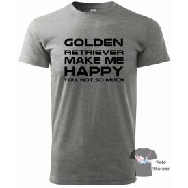   Golden Retriever póló - Golden Retriever pulcsi - Kutyás póló - Egyedi Feliratos póló