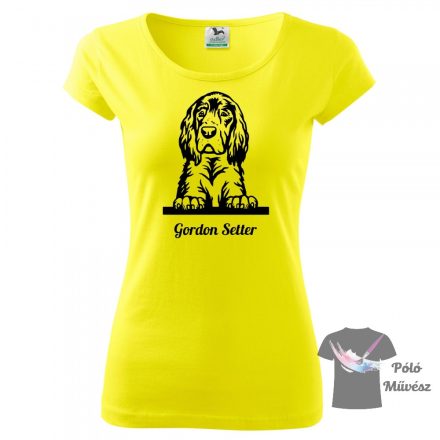 Gordon Szetter póló - Gordon Setter póló - Kutyás póló - Egyedi Feliratos póló