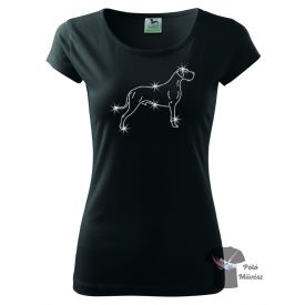   Német Dog strasszos póló - Great Dane pulcsi - Kutyás póló kristályokkal - Egyedi Feliratos póló