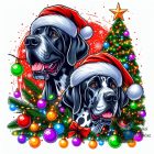 Karácsonyi Német Dog póló - Great Dane pulcsi - Kutyás póló - Egyedi Feliratos póló