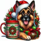 Karácsonyi Németjuhász póló - German Shepherd pulcsi - Kutyás póló - Egyedi Feliratos póló