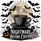 Nightmare Before Coffee Halloween póló - Halloween póló