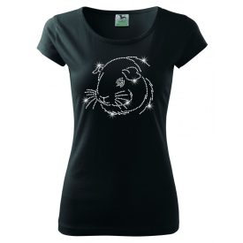 Hörcsög strasszos póló