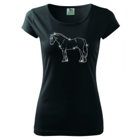   Welsh Cob Lovas strasszos póló - Lovas póló kristályokkal