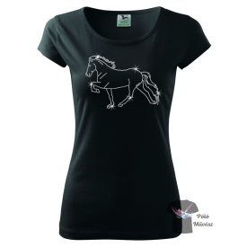 Izandi Lovas strasszos póló - Lovas póló kristályokkal