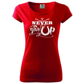 Lovas póló - Never Give Up póló