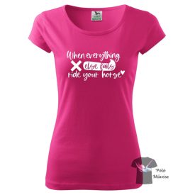 Lovas póló - Ló póló - Egyedi Feliratos póló