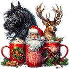 Karácsonyi Lovas póló - Ló póló - Egyedi Feliratos póló