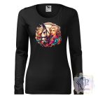 Lány és Lova póló - Lovas póló - Egyedi Feliratos póló