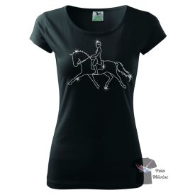   Dressage Lovas strasszos póló - Lovas póló kristályokkal