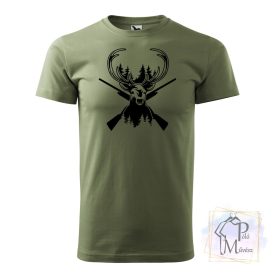   Szarvas vadász póló - Vadászos póló - Vadász póló - Egyedi póló