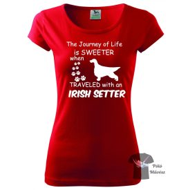   Ír Szetter póló - Irish Setter póló - Kutyás póló - Egyedi Feliratos póló