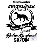 Kis Olasz Agár póló - Italian Greyhound pulcsi - Kutyás póló - Egyedi Feliratos póló