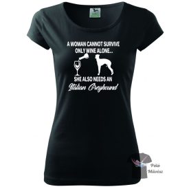   Kis Olasz Agár póló - Italian Greyhound pulcsi - Kutyás póló - Egyedi Feliratos póló