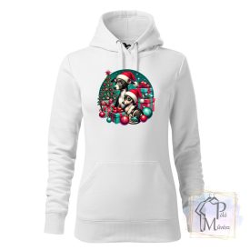   Karácsonyi Kis Olasz Agár póló - Italian Greyhound pulcsi - Kutyás póló - Egyedi Feliratos póló