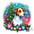 Karácsonyi Jack Russel Terrier póló - Kutyás póló - Egyedi Feliratos póló