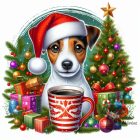Karácsonyi Jack Russel Terrier póló - Kutyás póló - Egyedi Feliratos póló