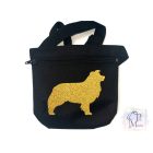 Border Collie Jutalomfalat tartó állítható övvel