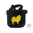 Keeshond Jutalomfalat tartó állítható övvel