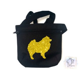 Keeshond Jutalomfalat tartó állítható övvel