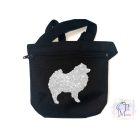 Keeshond Jutalomfalat tartó állítható övvel