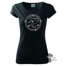 Műkorcsolyás strasszos póló