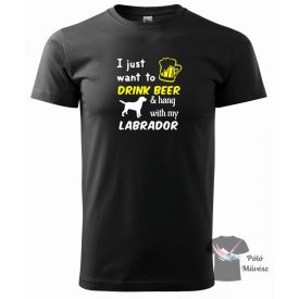   Labrador póló - Labrador pulcsi - Kutyás póló - Egyedi Feliratos póló