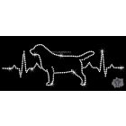 Labrador strasszos póló - Labrador póló - Kutyás póló kristályokkal - Egyedi Feliratos póló