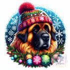 Karácsonyi Leonbergi póló - Leonberger pulcsi - Kutyás póló - Egyedi Feliratos póló