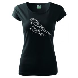 Pinty strasszos póló - Madaras póló kristályokkal