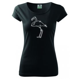 Flamingo strasszos póló