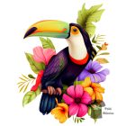 Toucan póló - Madaras póló - Egyedi póló