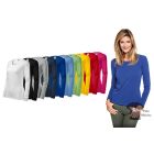 Fényképes Női hosszú ujjú  póló - Slim