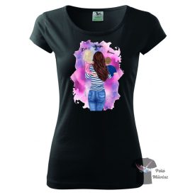 Anya gyerekekkel póló - Egyedi Tervezhető póló