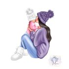 Anya Gyerekkel póló - Anya póló - Anyu póló - Egyedi póló