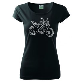   Kawasaki Z800 motoros strasszos póló - Motoros póló kristályokkal