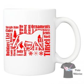 Lovas Karácsonyi Bögre - Egyedi Bögre 