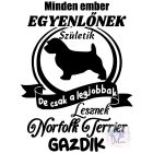 Norfolk Terrier póló - Norfolk Terrier pulcsi - Kutyás póló - Egyedi Feliratos póló
