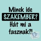 Minek ide szakember? Hát mi a fasznak? póló/pulcsi - Vicces póló - Egyedi Feliratos póló