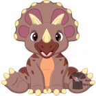 Dinoszauruszos póló - Triceratopsz Póló - Egyedi póló