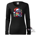 Karácsonyi Mosómedve póló - Állatos Póló - Egyedi póló