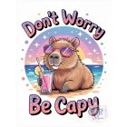 Don't worry be capy póló - Capybara póló - Állatos Póló - Egyedi póló