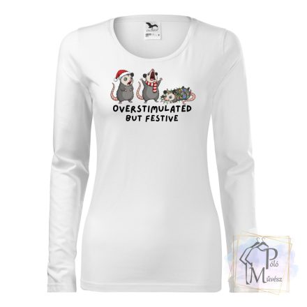 Karácsonyi oposszum póló - Oposszum póló - Állatos Póló - Egyedi póló