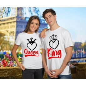   Páros póló -  Egyedi Feliratos póló - Valentin Nap Póló