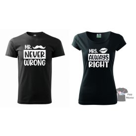   Páros póló -  Egyedi Feliratos póló - Valentin Nap Póló