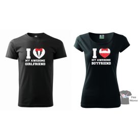   Páros póló -  Egyedi Feliratos póló - Valentin Nap Póló